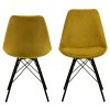 2x Jedálenská stolička Eris - žltá / čierna