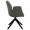 Jedálenské kreslo Aura - tmavosivá / čierna