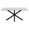Jedálenský stôl Heaven 160 - biela / čierna
