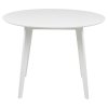 Okrúhly jedálenský stôl Roxby 105 - biela