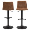 2x Barová stolička Kimmy - hnedá / čierna