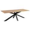 Jedálenský stôl Heaven - dub divoký / čierna
