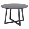 Okrúhly jedálenský stôl Malika - čierna