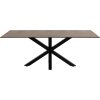 Jedálenský stôl Heaven 200 - hrdzavo hnedá / čierna