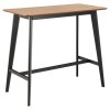 Barový stôl Roxby - dub / čierna
