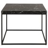 Konferenčný stolík Barossa 60 - čierny mramor / čierna