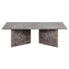 Konferenčný stolík Vega 140 - hnedý mramor