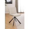 Otočná jedálenská stolička Flynn béžová : čierna I