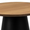 Okrúhly konferenčný stolík Soli 45 - dub / čierna