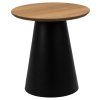 Okrúhly konferenčný stolík Soli 45 - dub / čierna