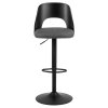 2x Barová stolička Lucys - tmavosivá / čierna
