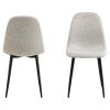 4x Jedálenská stolička Celia - sivá / čierna