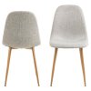 4x Jedálenská stolička Celia - sivá / dub