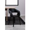 2x Jedálenské kreslo Noval čierna ekokoža