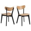 2x Jedálenská stolička Roxby - dub / čierna