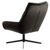 Otočné kreslo Paris - sivohnedá / čierna