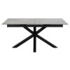 Rozkladací jedálenský stôl Heaven 168/210 - sivá / čierna