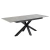 Rozkladací jedálenský stôl Heaven 168/210 - sivá / čierna