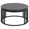 Okrúhly konferenčný stolík Strington - čierna