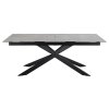 Rozkladací jedálenský stôl Irwine 200/240 - sivá / čierna