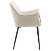 2x Jedálenské kreslo Bonita - béžová / čierna
