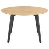 Okrúhly jedálenský stôl Cadiz - dub / čierna