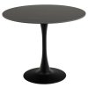 Okrúhly jedálenský stôl Malten - čierna