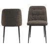2x Jedálenská stolička Brooke - taupe / čierna