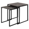 Set konferenčných stolíkov Katrine (2 ks) - čierna