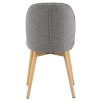 2x Jedálenská stolička Cindy - sivá / prírodná
