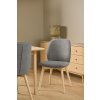 2x Jedálenská stolička Cindy sivá : prírodná