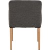 2x Jedálenské kreslo Zoe - antracit / prírodná