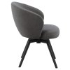 Jedálenské kreslo Darlene - sivá (Alea) / čierna