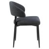 2x Jedálenská stolička Edina - sivá / čierna