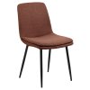 4x Jedálenská stolička Becca - hnedá / čierna