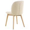 2x Jedálenská stolička Cindy - krémová / prírodná