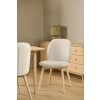 2x Jedálenská stolička Cindy krémová : prírodná