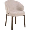2x Jedálenské kreslo Darlene - béžová / dub zadymený