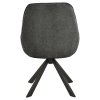 2x Otočná jedálenská stolička Carlton - sivá / čierna