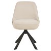2x Otočná jedálenská stolička Carlton - béžová / čierna