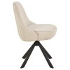 2x Otočná jedálenská stolička Carlton - béžová / čierna