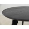 Čierny okrúhly konferenčný stolík Tello - 50 cm