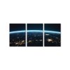 Trojdielny obraz Svetlá Zeme