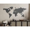 AKCIA Mapa sveta na stenu - 63x129 cm, biela