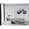 AKCIA - Drevená nálepka Horský bicykel, 72,5x133 cm, čierna