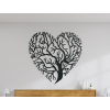 AKCIA - Drevená nálepka Strom v srdci, Čierna