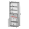 FIORE vitrina EF 60 2D