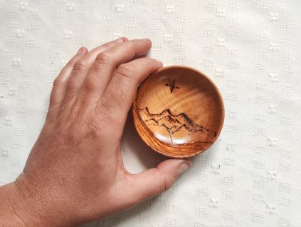 Dubový talíř Liška 15 cm