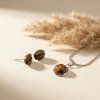 Náušnice kávové