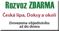Rozvoz zdarma